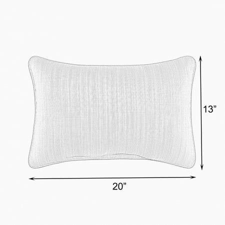 Sunbrella Striped Blue and Coral Orange Indoor/ Outdoor Lumbar Pillows (Set of 2) 13 in L x 20 in W