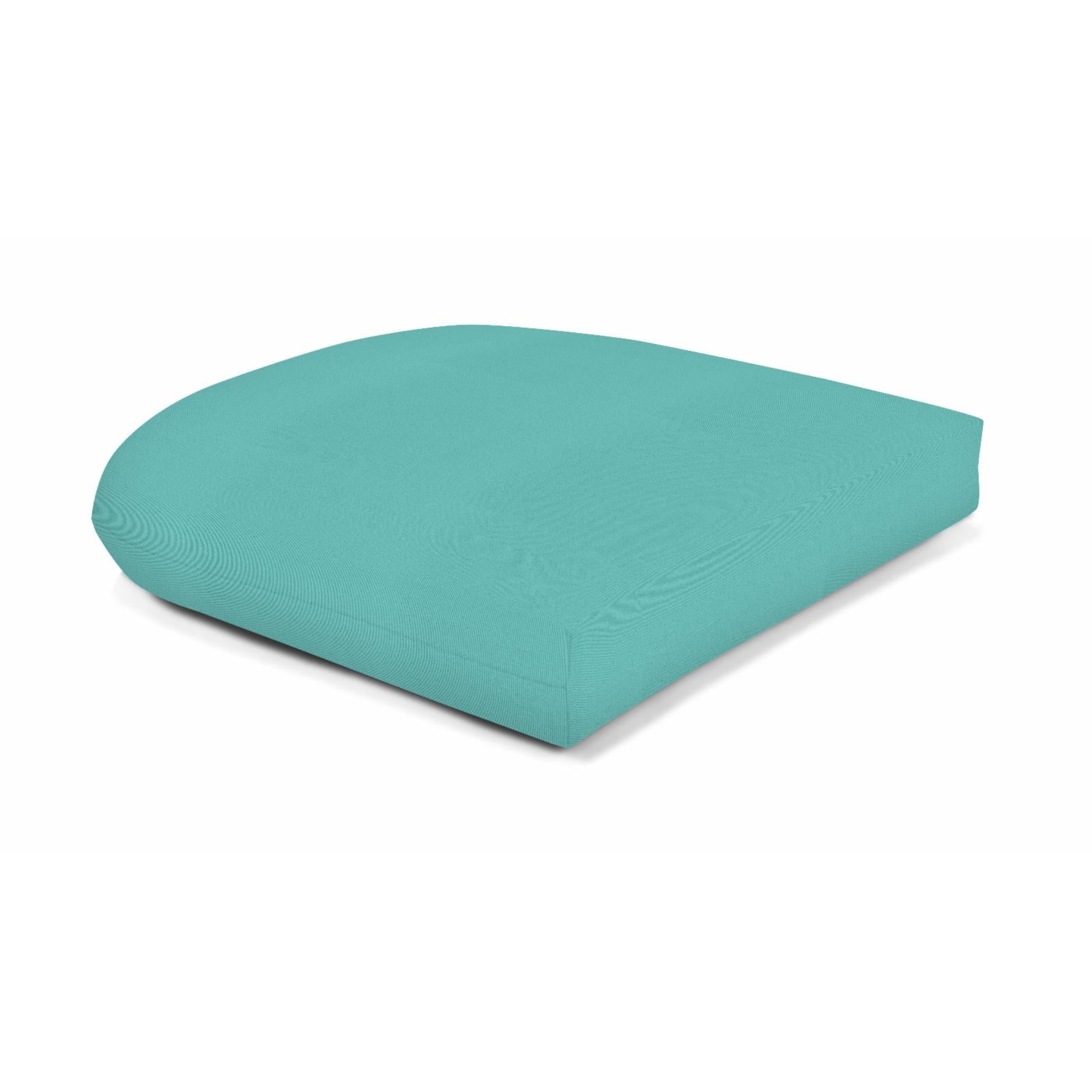 Canvas Aruba Teal Sunbrella Wicker Seat Cushion 19.5"
