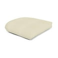 thumbnail image 1 of Casual Cushion Solid Sunbrella® Fabric 1-Piece Indoor/Outdoor Wicker Seat Pad Cushion, 19.5"W x 19.5"L, Canvas Canvas, 1 of 6