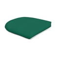 thumbnail image 1 of Casual Cushion Wicker Outdoor Chair Cushion, Sunbrella Fade & Water Resistant for Wicker Dining Chairs & Sunroom Seats, 19.5"W x 19.5"D, 2.5" thick, Reversible, Canvas Forest Green, 1 of 6