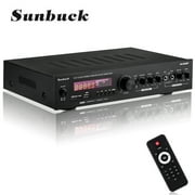 Sunbuck Home Audio Amplifier Wireless bluetooth 2000W 5 Channel Home Theater Power Stereo Receiver Surround Sound FM/USB/SD/DVD/AUX With Remote Control