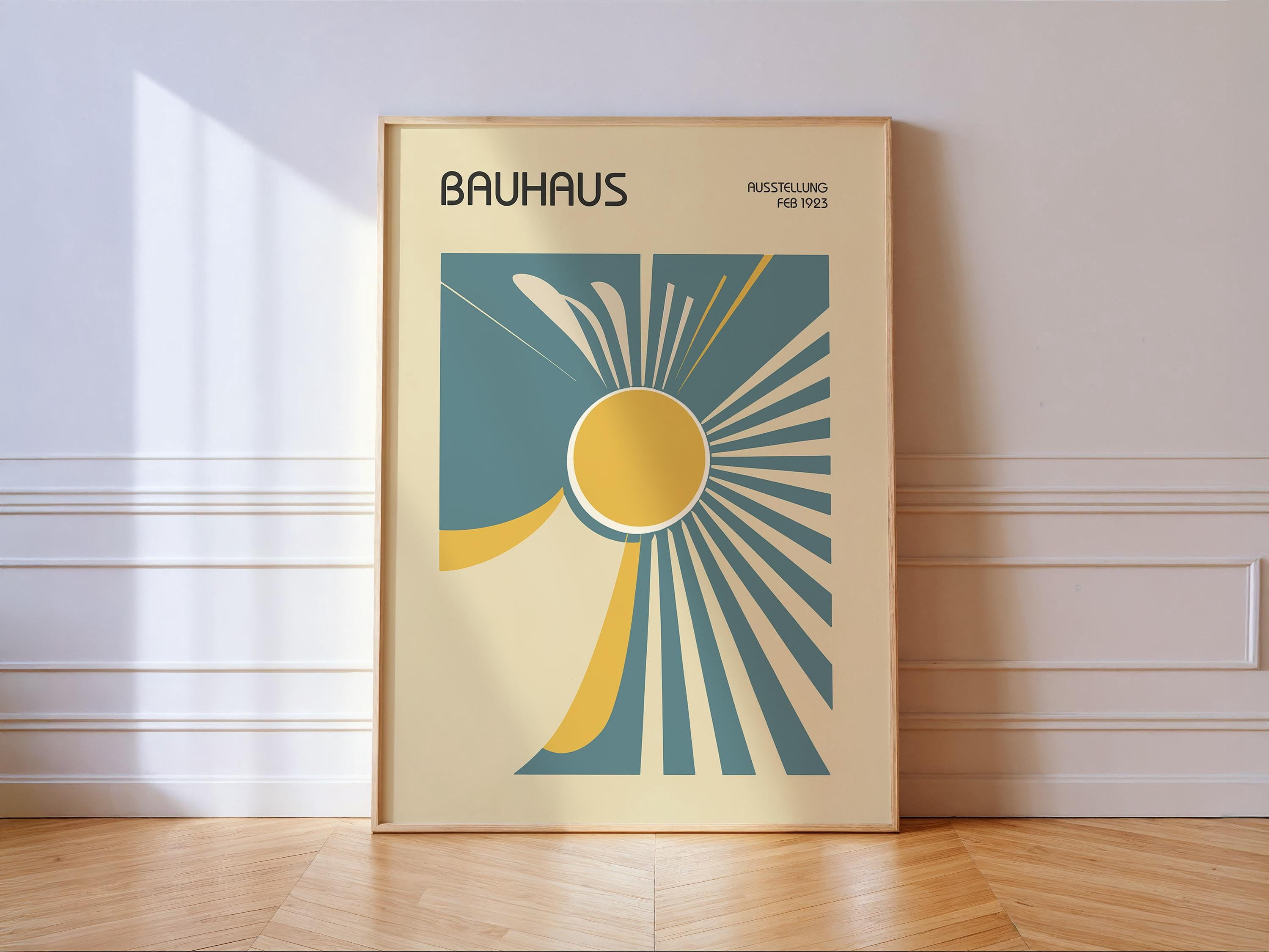 Sunburst Art Deco Printed On Luxury Paper Art Poster , Poster Print ...