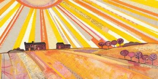 Sunburst Canvas Art - Helen Hallows (24 x 48)
