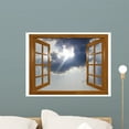 thumbnail image 1 of Sunburst Clouds through Window Wall Mural Wallmonkeys Peel and Stick Graphic (24 in W x 18 in H) WM503008, 1 of 4