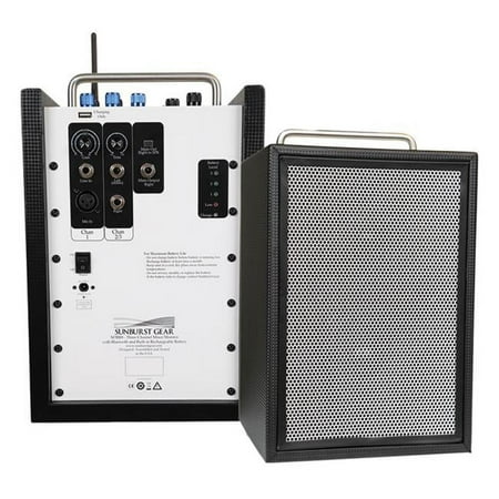 Sunburst Gear M3BR8 M3BR8 Portable All-in-One Rechargeable Bluetooth PA Speaker System