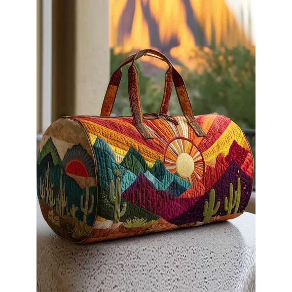 Sunburst Quilted Duffle Bag