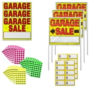 Sunburst Systems 3035 Deluxe Garage Sale Kit, 1,226 pieces with Garage Sale Price Labels & 6 signs
