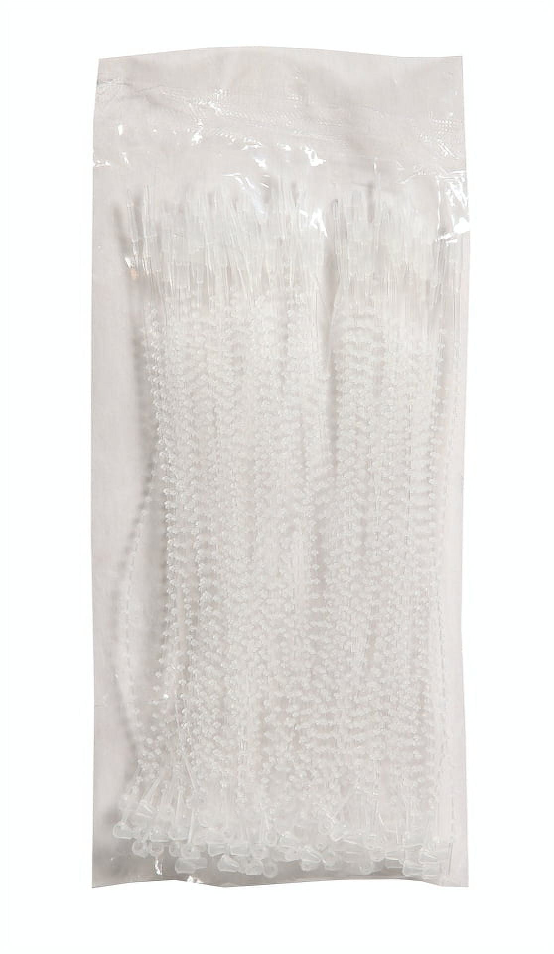 Sunburst Systems 5620 Snap Lock Pin 6" Adjustable Security Loop Secure Plastic Tag Fastener, Zip