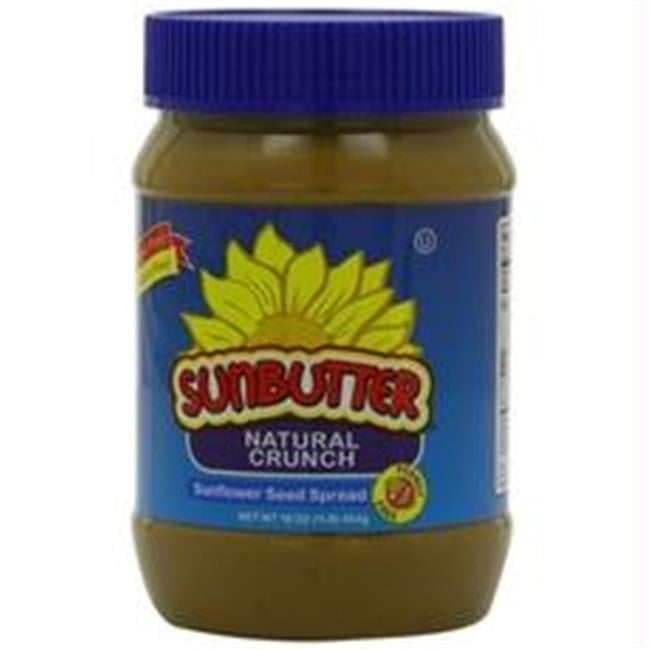 Sunbutter Sunflower Butter - Natural Crunch - Case of 6 - 16 oz.