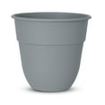 thumbnail image 1 of Suncast 10-Inch Indoor/Outdoor Resin Flower Planter, Gray, 1 of 7