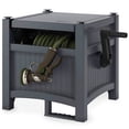 thumbnail image 1 of Suncast 100 Foot Hose Hideaway Resin Storage, Cyberspace Grey, 1 of 11