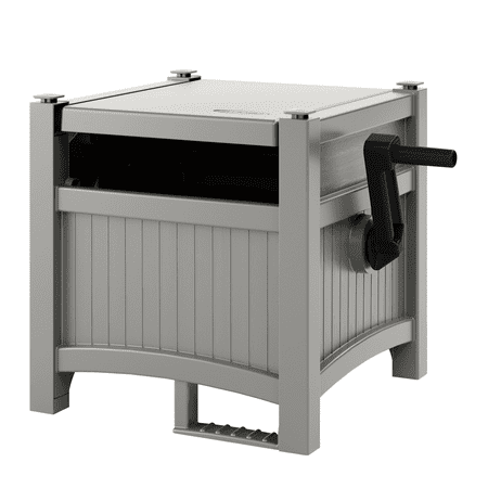 suncast 100 ft. hose hideaway hose reel, gray