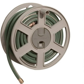 Suncast Taupe 100 ft. Sidewinder® Wall-Mounted Hose Reel