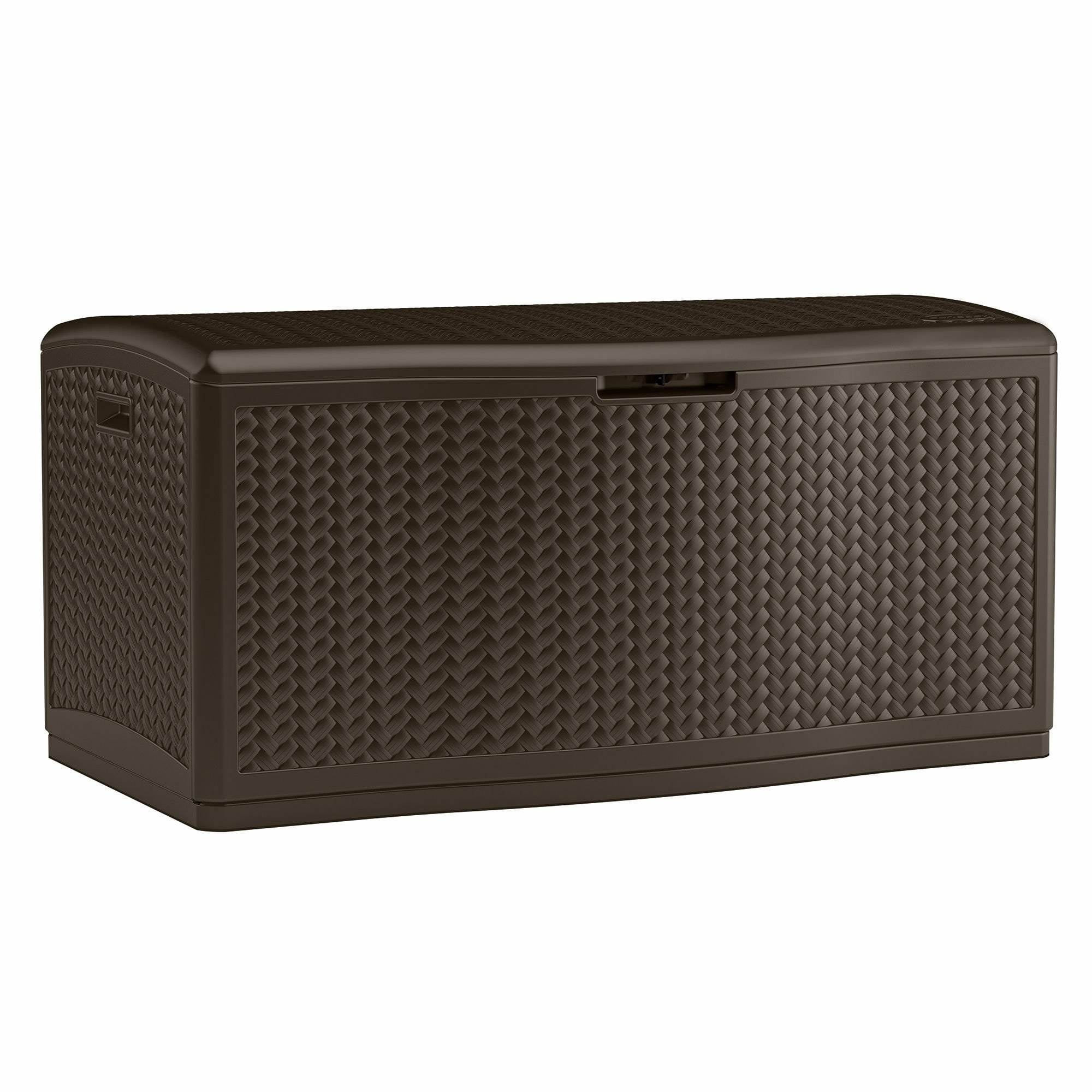 Java Lockable Resin Wicker 124-Gallon Deck Box
