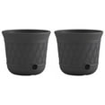 thumbnail image 1 of Suncast 14'' x 12'' Decorative Garden Hose Storage Pot, Gray (2 Pack), 1 of 9