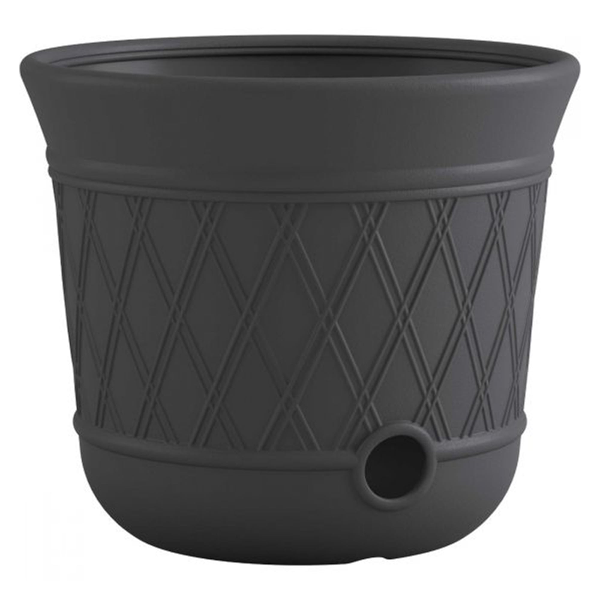 Peppercorn Resin Decorative Outdoor Garden Hose Storage Pot