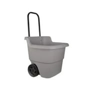 Suncast 15 Gallon Resin Rolling Lawn and Utility Cart with Retractable Handle