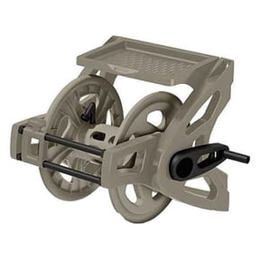 Suncast Slide Trak Wall-Mount Reel for 175 Ft of 5,8 Standard Vinyl Hose, Dark Taupe