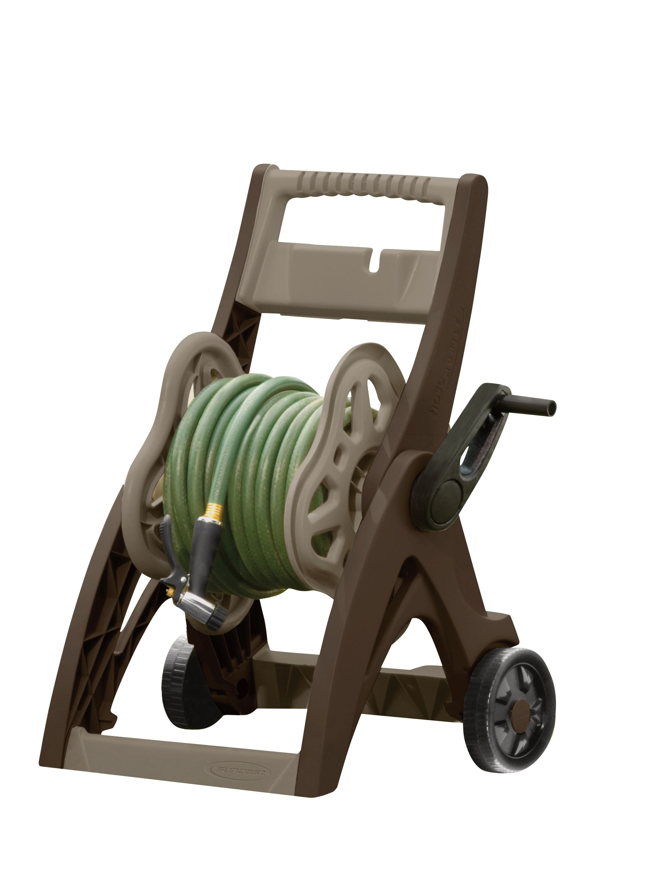 Mocha and Taupe 150 ft. Hose Reel Cart with EasyLink System