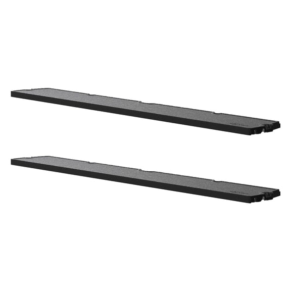 Suncast 2 Pack Horizontal/XL Vertical Shed Shelf Kit Wall Outdoor Storage, Black