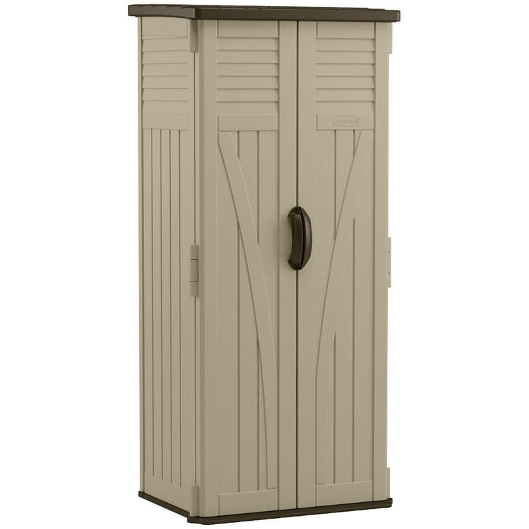 Suncast 22 Cubic Feet All-Weather Vertical Outdoor Storage Shed