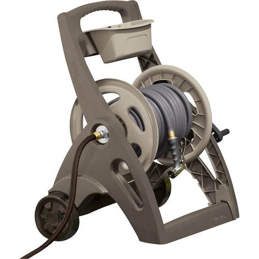 Hampton Bay Hose Reel 2Wheel Reel Cart Rust-Proof Aluminum Resin