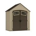 thumbnail image 1 of Suncast 3.97 x 7.37 ft. Resin and Metal Storage Shed, Sand Brown, 1 of 5