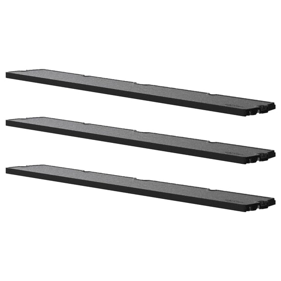 Suncast 3 Pack Horizontal/XL Vertical Shed Shelf Kit Wall Outdoor Storage, Black