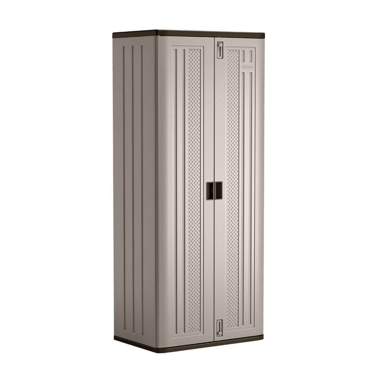 Suncast 3-Shelf Resin Base Garage Cabinet Locker, 30