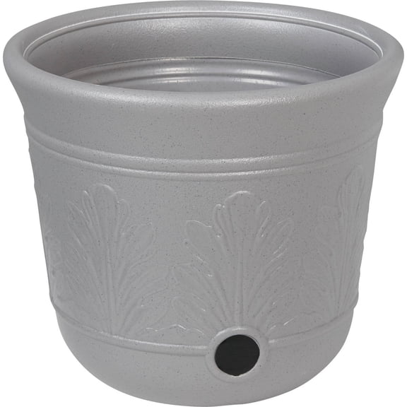 Suncast 300 Foot Heavy Duty 5 Gallon Decorative Plastic Hose Pot for Expandable and Lightweight Hoses, Ideal for Garden, Patio and Backyard Use