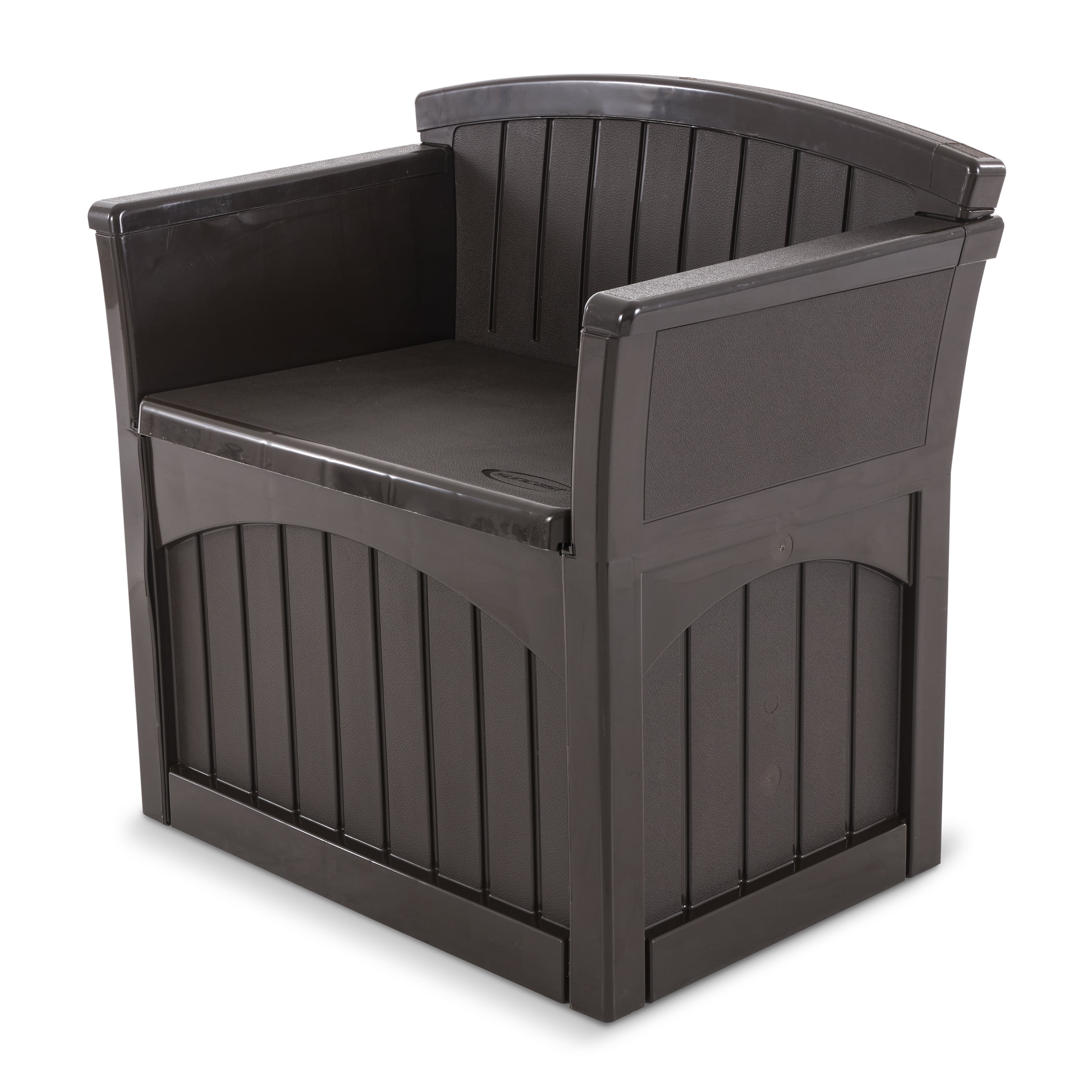 White resin outdoor storage bench sale