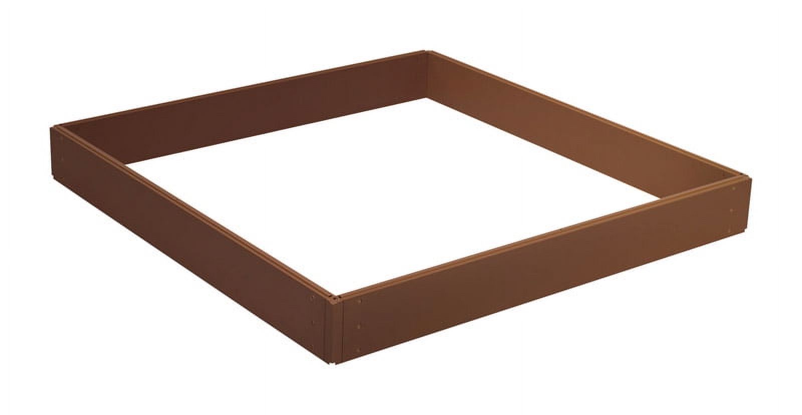 Suncast 5.5 in. H X 46 in. W X 46 in. D Resin Elevated Garden Bed Kit Brown - image 1 of 2