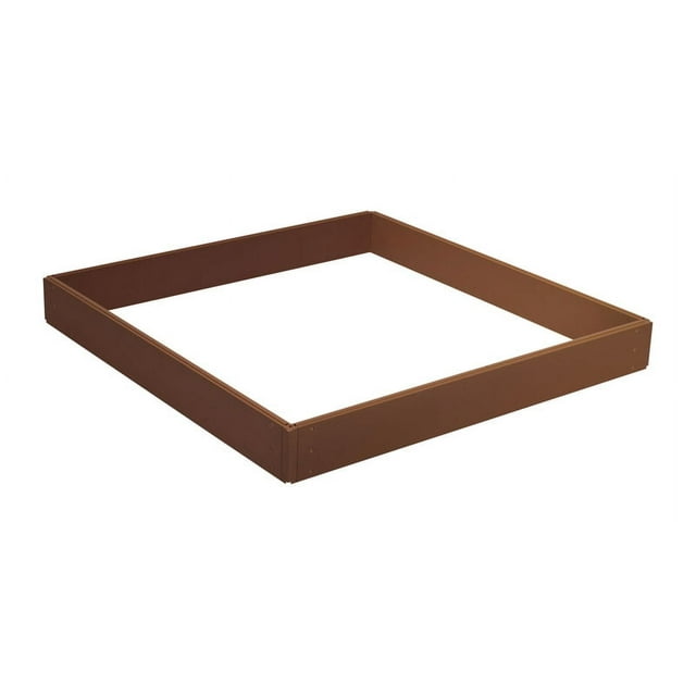 Suncast 5.5 in. H X 46 in. W X 46 in. D Resin Elevated Garden Bed Kit Brown