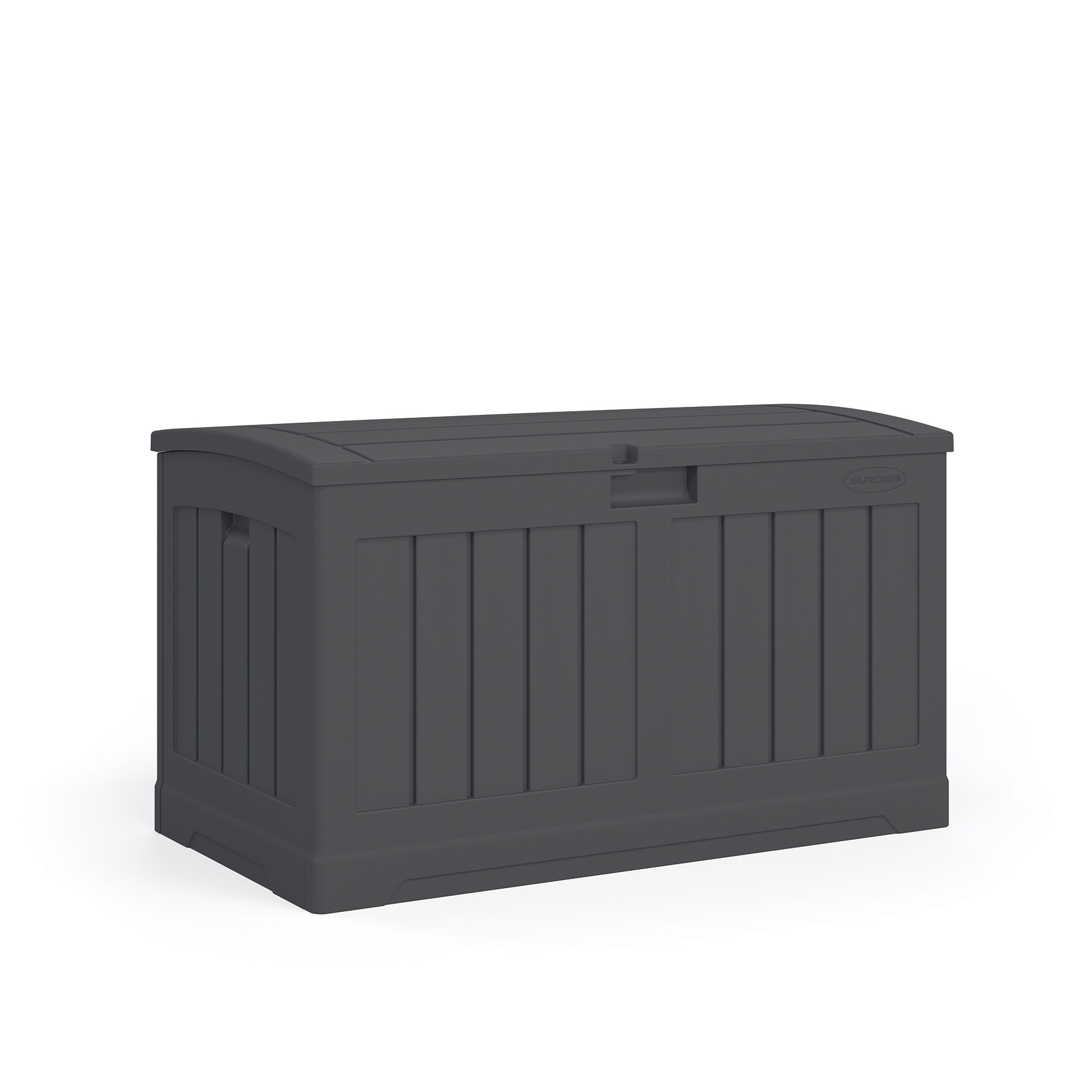 Suncast 50 Gallon Medium Resin Outdoor Storage Deck Box w/ Lid, Peppercorn - image 1 of 3