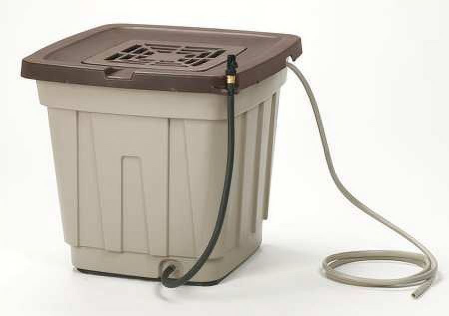 Suncast 50 Gallon Resin Rainwater Collection Barrel, Beige