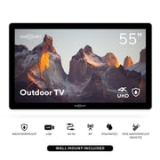 Suncast 55" Outdoor Partial Shade 4K UHD LED TV with Waterproof Remote + Compatible Wall Mount (SNCT5500)