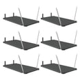 thumbnail image 1 of Suncast 6 Pack Vertical Shed Shelf Space Saving Hanging Outdoor Storage, Black, 1 of 7