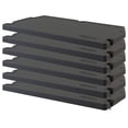thumbnail image 1 of Suncast 6 Pack Vertical Shed Shelf Space Saving Wall Mount Outdoor Storage, Black, 1 of 12