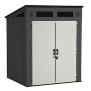 Suncast 6 x 5 Modernist Storage Shed, All-Weather Outdoor Backyard Unit, Gray