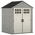 thumbnail image 1 of Suncast Everett 6 x 5 ft. Storage Equipment Shed w/Double Door Entry, Gray, 1 of 7