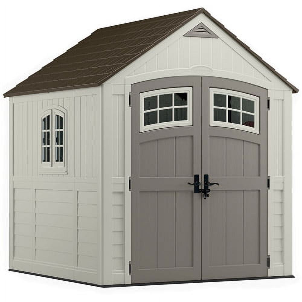 Suncast 7' x 7' Double-Wall Decorative Cascade Storage Shed