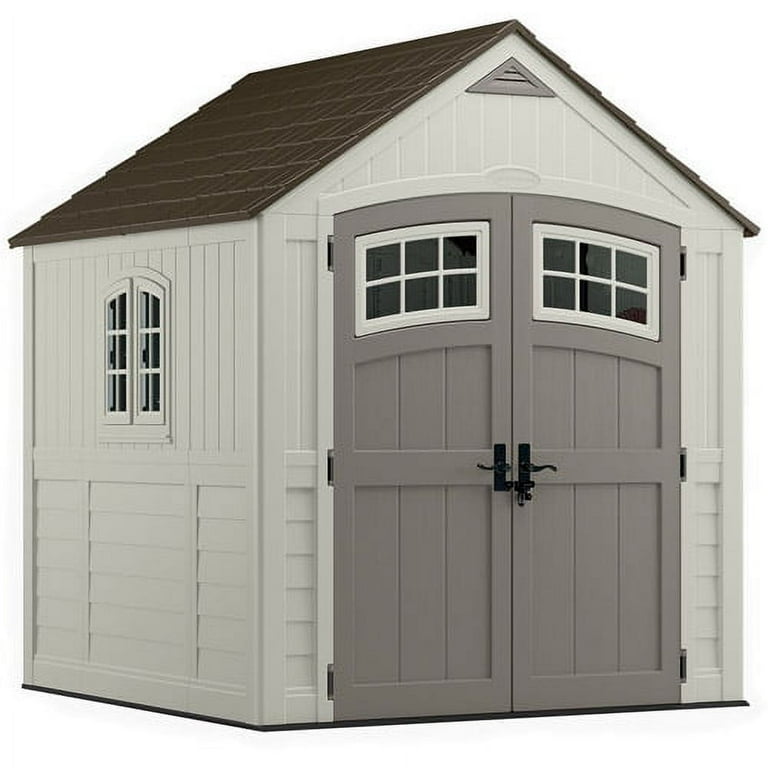 Suncast 7' x 7' Double-Wall Decorative Cascade Storage Shed