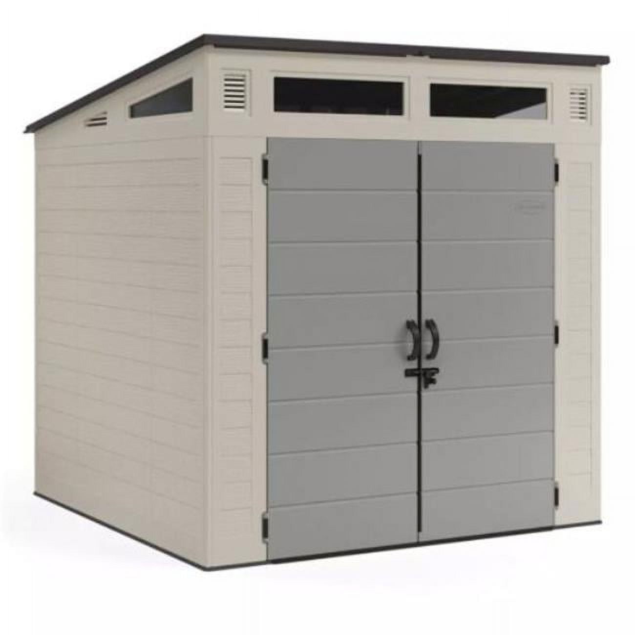 Suncast 7 x 7 ft Vanilla and Gray Resin Storage Shed