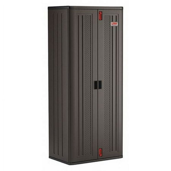 Suncast 72 in 4-Shelf Storage Cabinet Locker for Garage, Black, BMCCPD7204