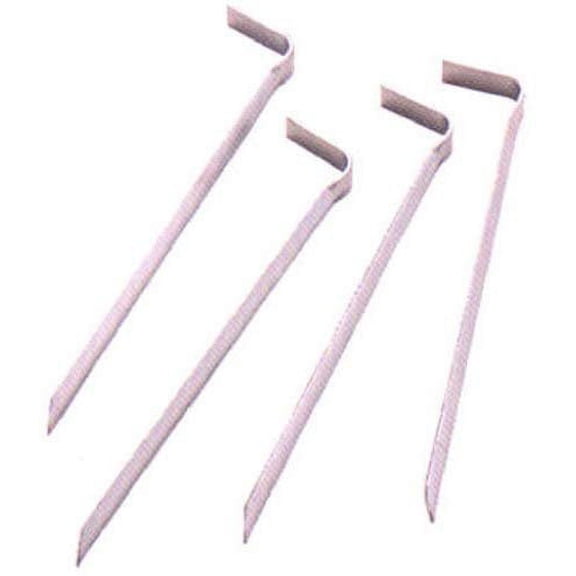 Suncast 8-Inch Metal Garden Stakes, Silver Pack of 4