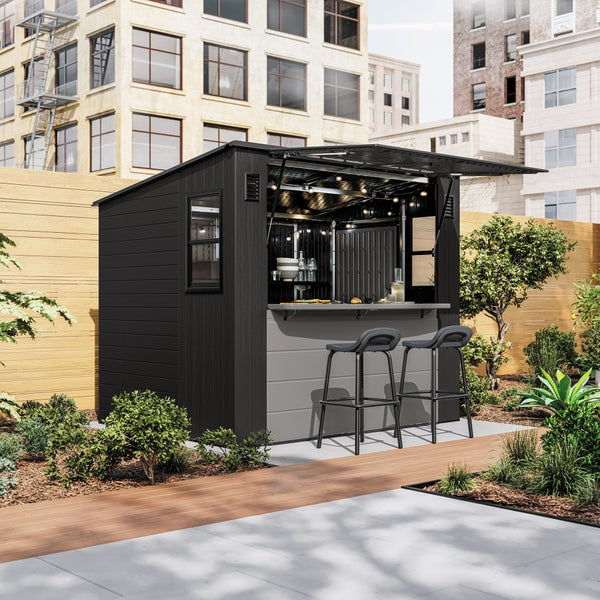 Suncast 8'x7' Cabana Entertainment Shed - Walmart.com