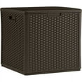 thumbnail image 1 of Suncast 60-Gal. Cube Weather-Resistant Resin Outdoor Deck Storage Box, Java, 1 of 6