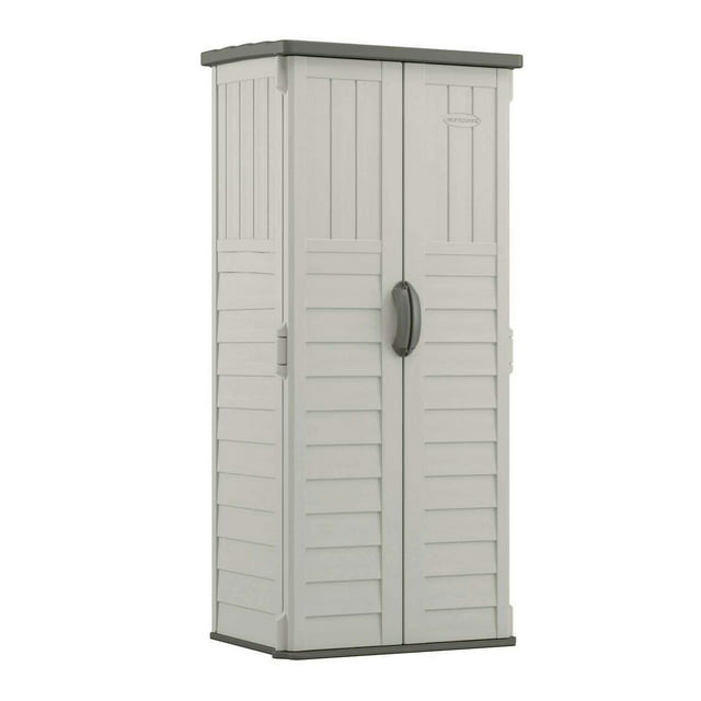 Suncast BMS1250 Resin Vertical Storage Shed, 22 Cubic feet
