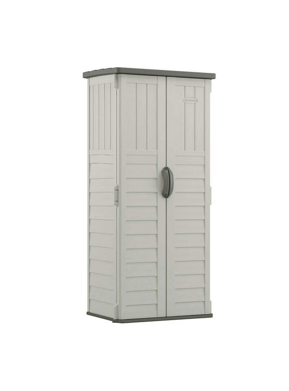 Suncast BMS1250 Resin Vertical Storage Shed, 22 Cubic feet
