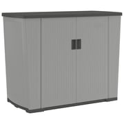 Suncast Backyard Oasis 130 Gallon Outdoor Storage Basic Unit, Dove Gray